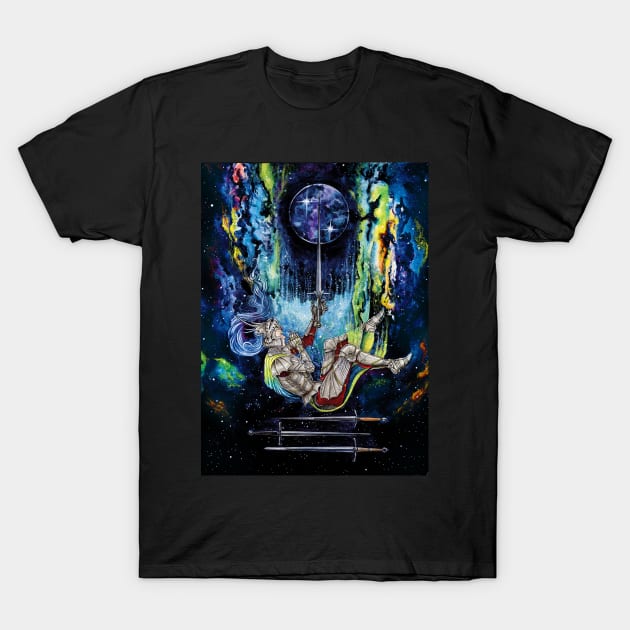 Four of Swords T-Shirt by Artwork by Jayde Hilliard